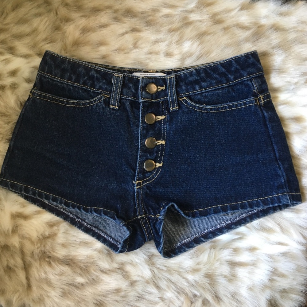 American Apparel Dark Wash Shorts